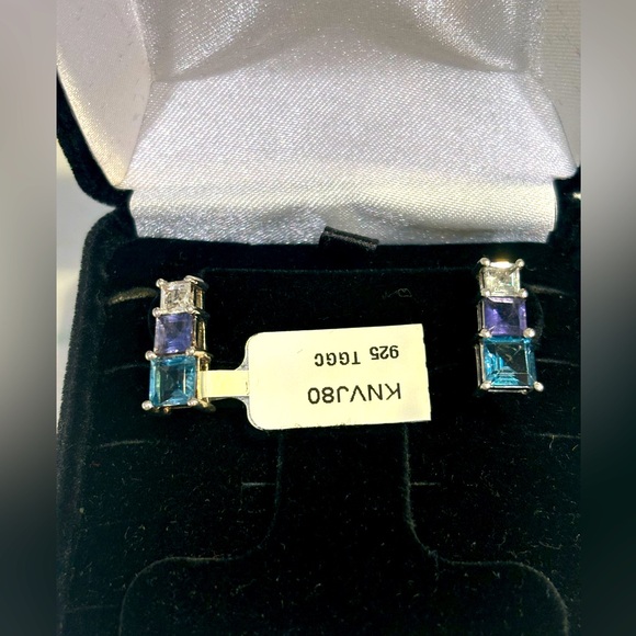 3 Gemstone Earrings - Picture 1 of 5